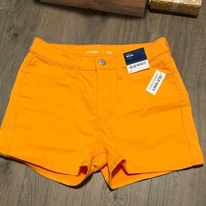Old Navy Women's Bright Orange Jean Shorts